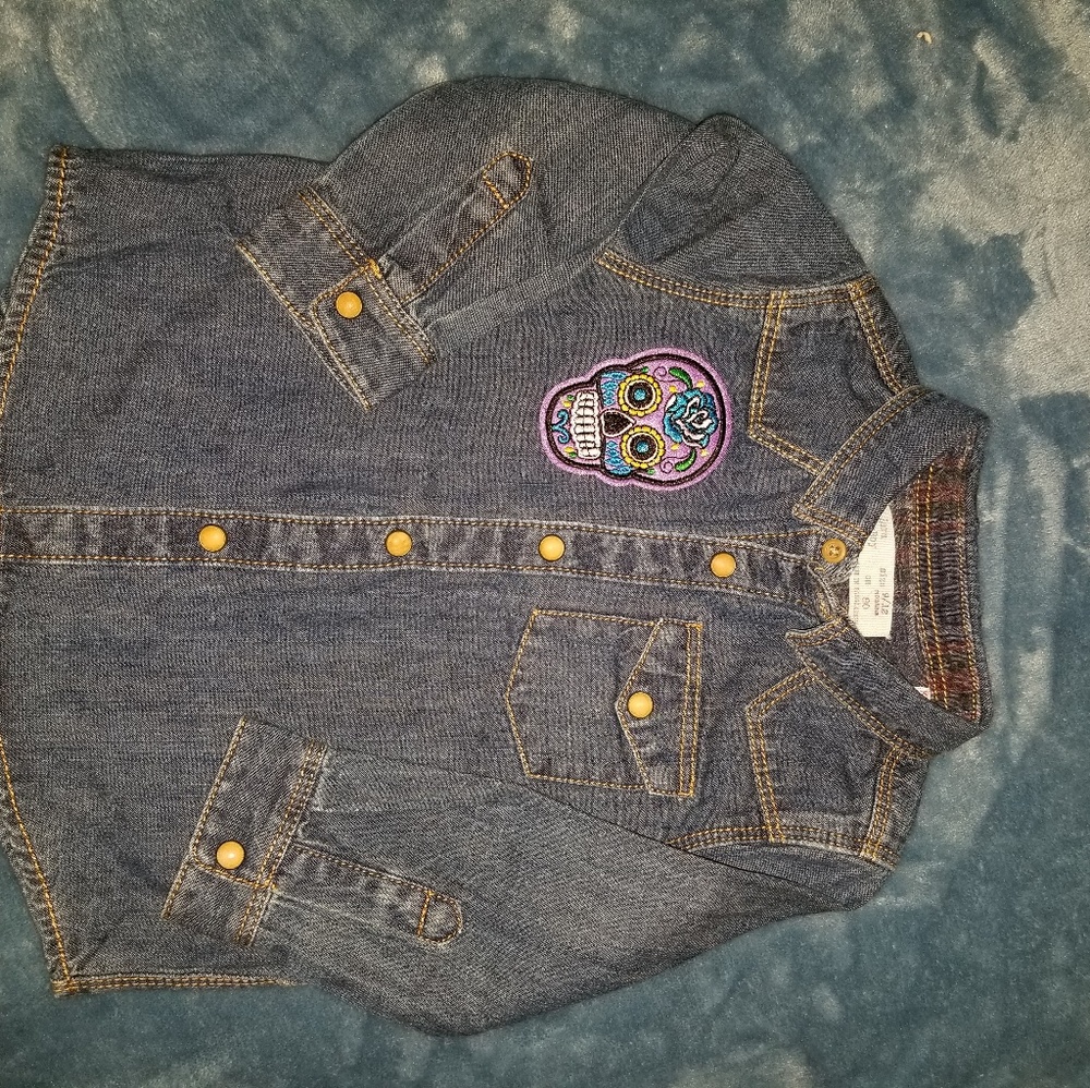 DIA DE LOS MUERTOS BABY JEAN JACKET